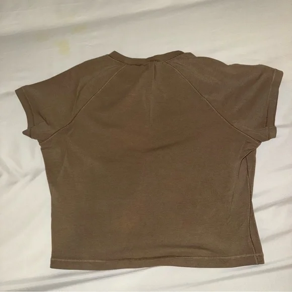 Skims Vintage CROPPED RAGLAN T-SHIRT Taupe - Picture 11 of 13
